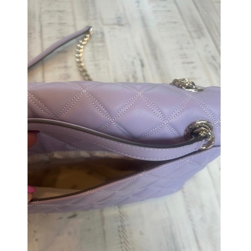 Kate Spade Natalia Quilted Leather Shoulder Bag Lilac Purple Large WKRU7074 - Picture 12 of 12